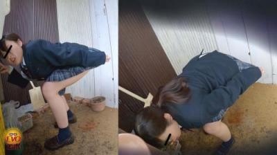 追跡隠撮 女子校生学校帰りウンコ漏らし5