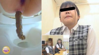 給湯室横トイレ 便秘女おなら丸聞こえ大便