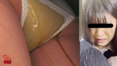 満員電車 清楚女学生純白パンティー下痢グソ汚漏らし